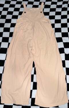 SHEIN Beige Wide Leg Overalls Size L